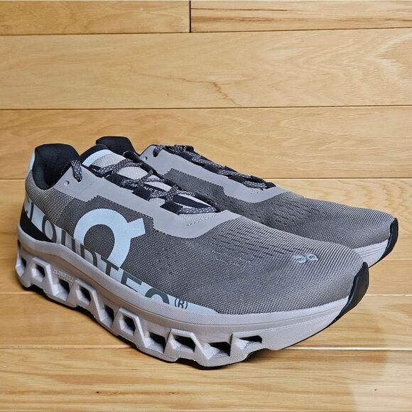 On Cloudmonster Cinder Fog Mens Running Shoe Sneaker - Picture 2 of 11